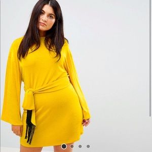 Kimono sleeve mini dress